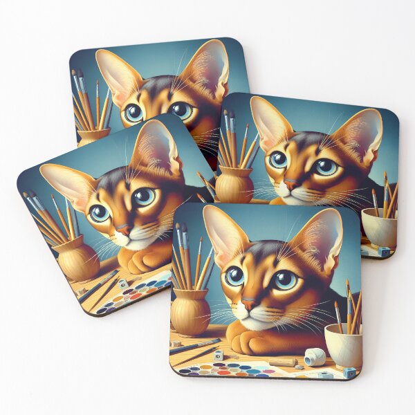 Item preview, Abyssinian Whispers: Artistic Reverie Unleashed designed and sold by BastKittyStore.