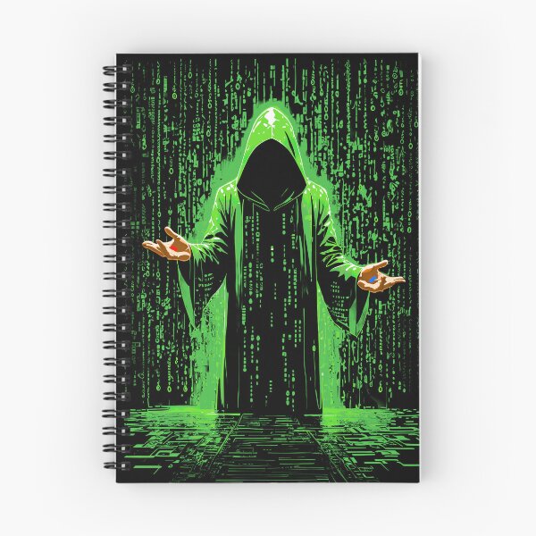 Item preview, Simulation Wizard with Green Code Rain  designed and sold by Occult Designs.