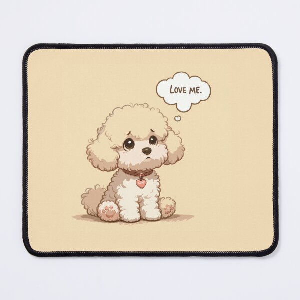 Item preview, Maltipoo illustration: Love Me Dog Art designed and sold by hebaesta.