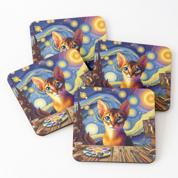 Item preview, Abyssinian Dreamscape: Artistic Whispers Unveiled designed and sold by BastKittyStore.