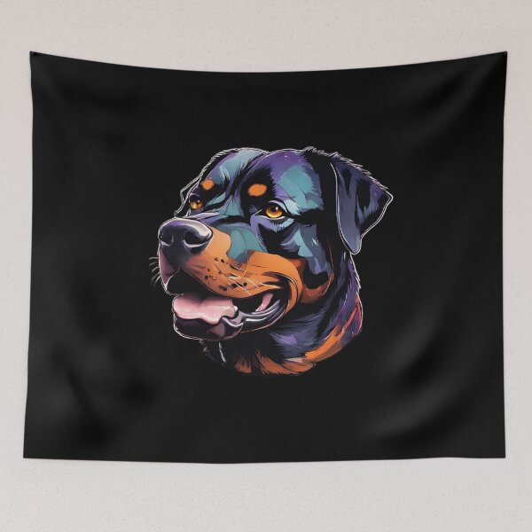 Item preview, Rottweiler Dog in colors  designed and sold by Aquillashop.