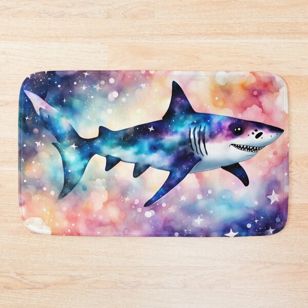 Item preview, "Fish are friends, not food!" - Watercolor shark design designed and sold by FunverAI.