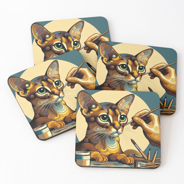 Item preview, Abyssinian Whispers: Artistic Reverie Unveiled designed and sold by BastKittyStore.
