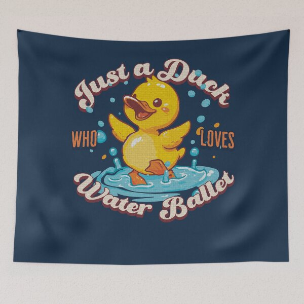 Item preview, Just a Duck Who Loves Water Ballet designed and sold by Sir Meow Meow.