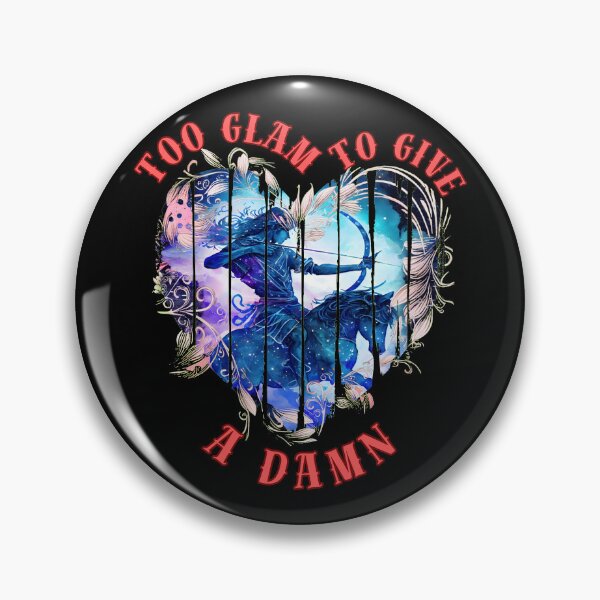 Item preview, Too Glam To Give A Damn. sagittarius astrology designed and sold by ZodiacWonders.