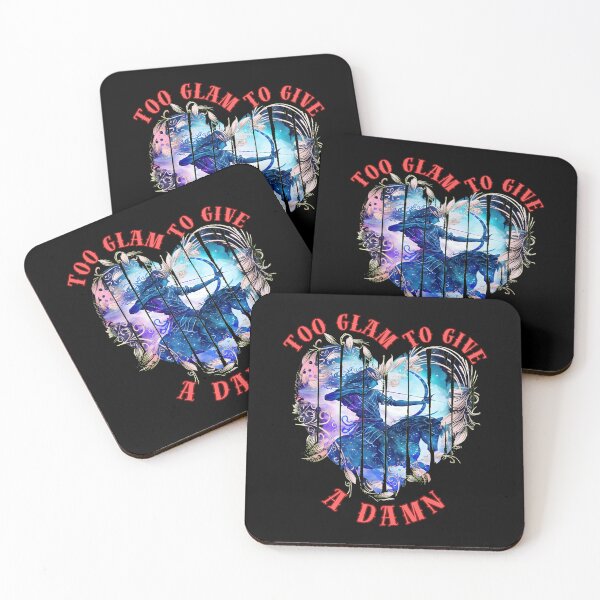 Item preview, Too Glam To Give A Damn. sagittarius astrology designed and sold by ZodiacWonders.