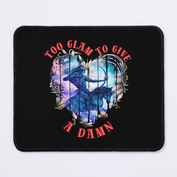 Item preview, Too Glam To Give A Damn. sagittarius astrology designed and sold by ZodiacWonders.