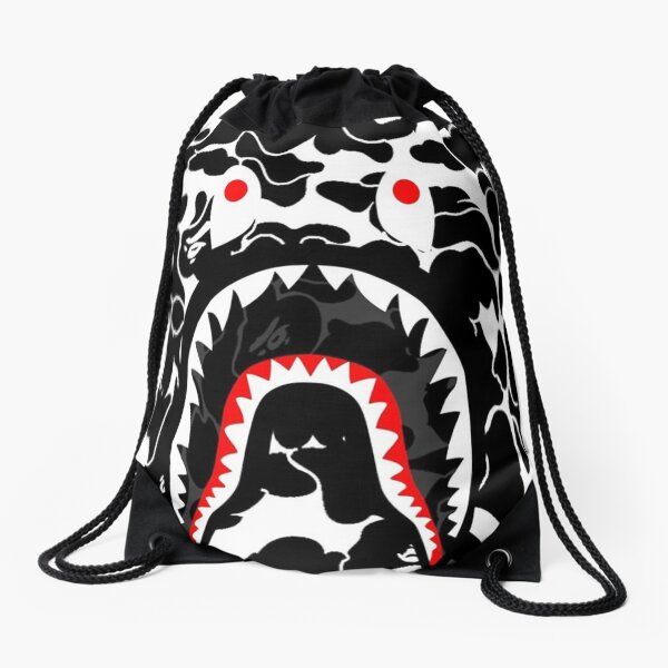 Camo Black Bape Drawstring Bag