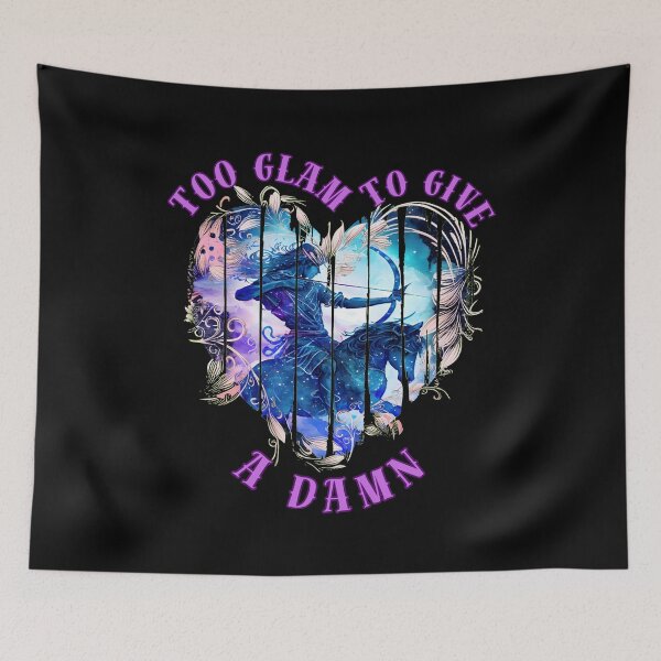 Item preview, Too Glam To Give A Damn. sagittarius constellation designed and sold by ZodiacWonders.