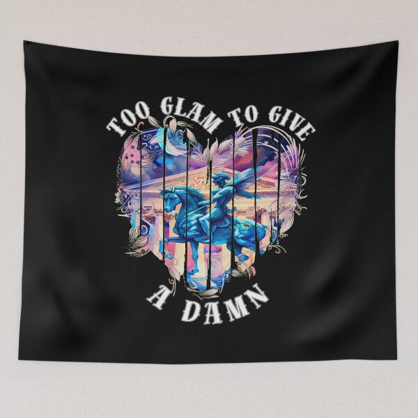 Item preview, Too Glam To Give A Damn. sagittarius funny designed and sold by ZodiacWonders.