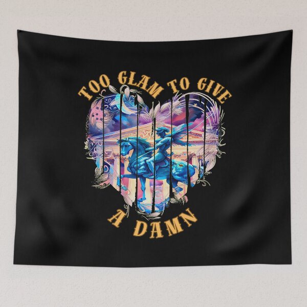 Item preview, Too Glam To Give A Damn. sagittarius sayings designed and sold by ZodiacWonders.