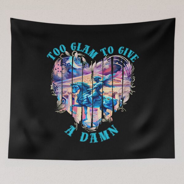 Item preview, Too Glam To Give A Damn. sagittarius quote designed and sold by ZodiacWonders.