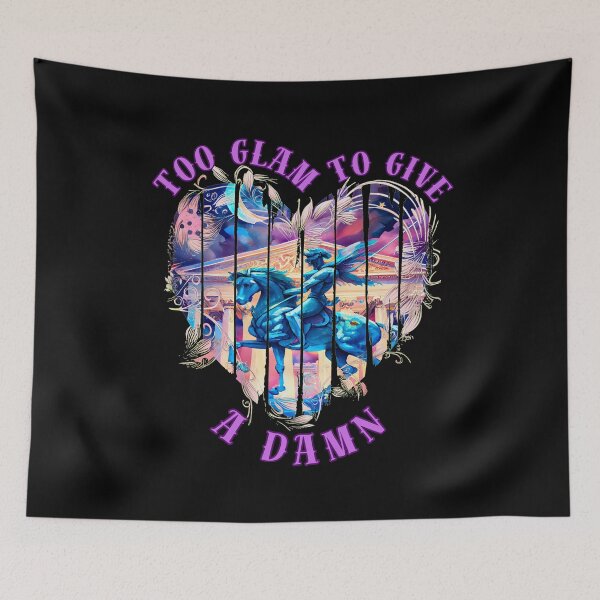 Item preview, Too Glam To Give A Damn. sagittarius astrological sign designed and sold by ZodiacWonders.