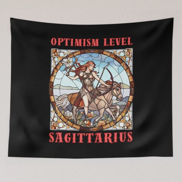 Item preview, Optimism Level: Sagittarius. sagittarius astrology designed and sold by ZodiacWonders.