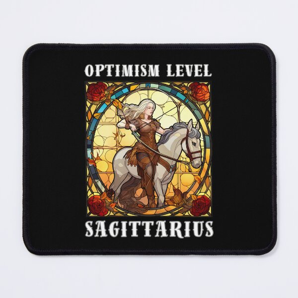 Item preview, Optimism Level: Sagittarius. sagittarius funny designed and sold by ZodiacWonders.