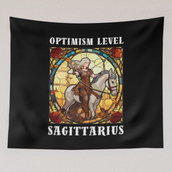 Item preview, Optimism Level: Sagittarius. sagittarius funny designed and sold by ZodiacWonders.