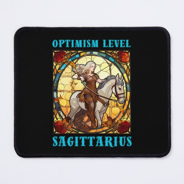 Item preview, Optimism Level: Sagittarius. sagittarius quote designed and sold by ZodiacWonders.