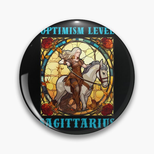 Item preview, Optimism Level: Sagittarius. sagittarius quote designed and sold by ZodiacWonders.
