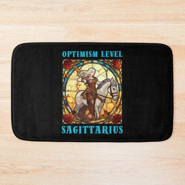 Item preview, Optimism Level: Sagittarius. sagittarius quote designed and sold by ZodiacWonders.