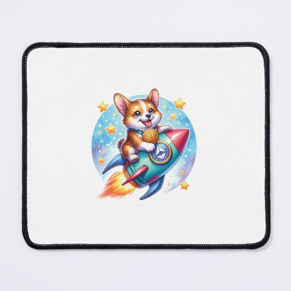 Item preview, Rocket Corgi Crypto Adventure: Solana-Themed Merchandise Collection designed and sold by hebaesta.