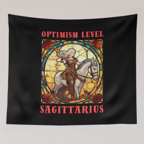 Item preview, Optimism Level: Sagittarius. sagittarius lovers designed and sold by ZodiacWonders.