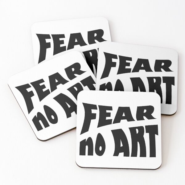 Item preview, Fear No Art - Black text designed and sold by BastsTardyChild.