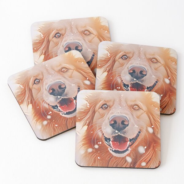 Item preview, Snowy Golden Retriever Dog designed and sold by TheAnimalZ00.