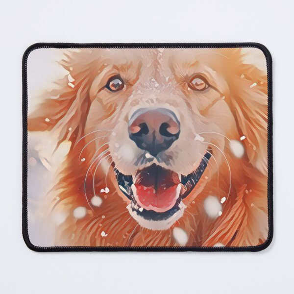 Item preview, Snowy Golden Retriever Dog designed and sold by TheAnimalZ00.
