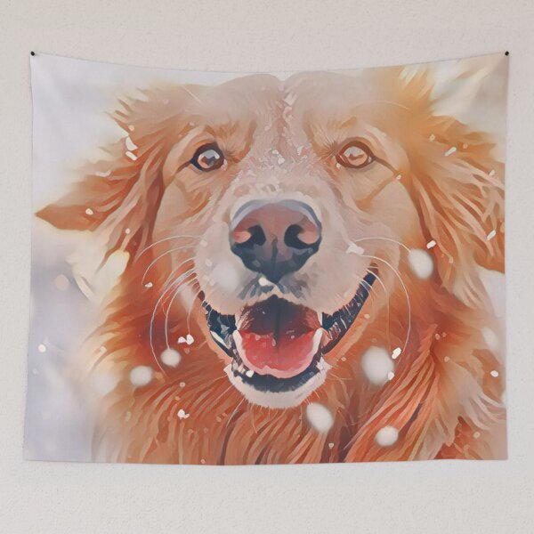 Item preview, Snowy Golden Retriever Dog designed and sold by TheAnimalZ00.