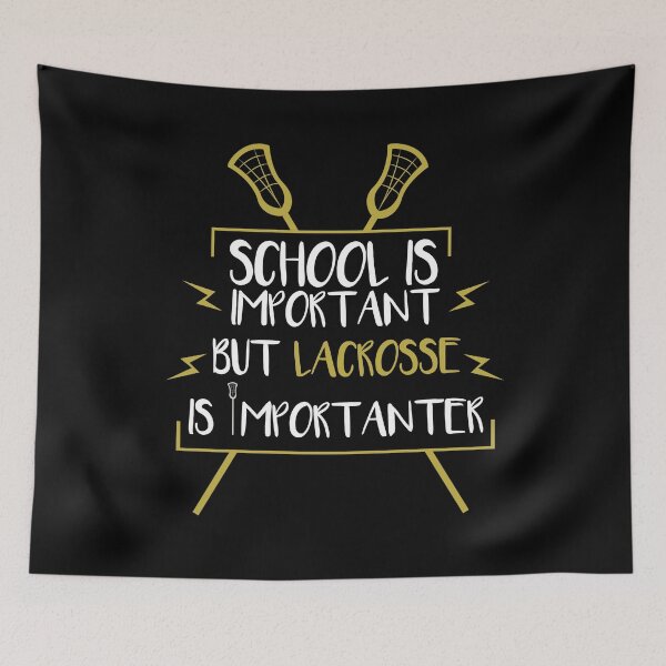 Item preview, School Is Important But Lacrosse Is Importanter Shirt designed and sold by CreativeStrike.