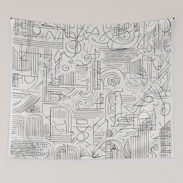 Item preview, abstract linear art designed and sold by DarkHues.
