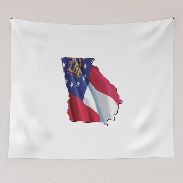 Item preview, Real Georgia (USA) Flag - Flag Map designed and sold by NA-WORLDWIDE.