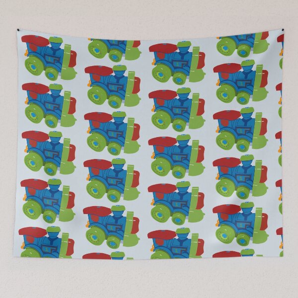 Item preview, Colorful train cartoon hand drawn, child drawing  designed and sold by pipikijung.