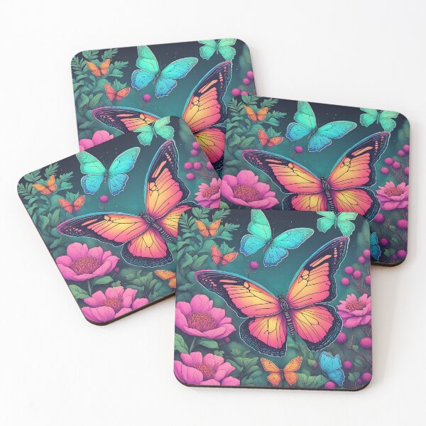 Item preview, Butterflies and flowers designed and sold by eikulabs.