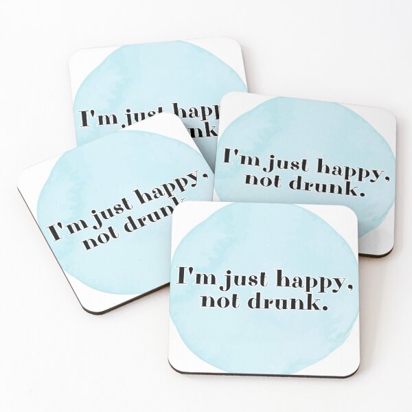 Item preview, I'm just happy, not drunk. designed and sold by Kubala.