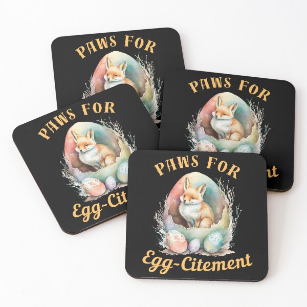 Item preview, Paws For Egg-Citement. fox lover designed and sold by FoxVibes.