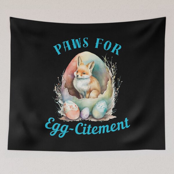 Item preview, Paws For Egg-Citement. fox face designed and sold by FoxVibes.