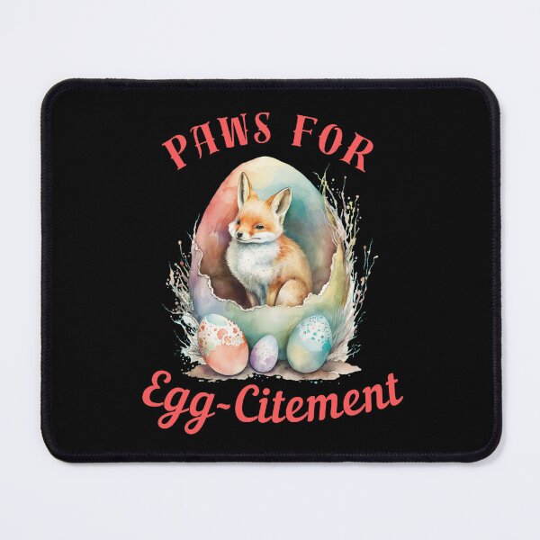 Item preview, Paws For Egg-Citement. fox head designed and sold by FoxVibes.