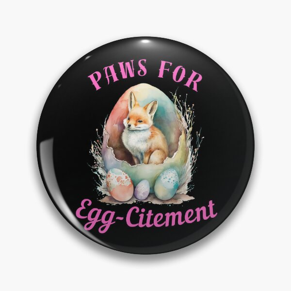Item preview, Paws For Egg-Citement. cool fox designed and sold by FoxVibes.