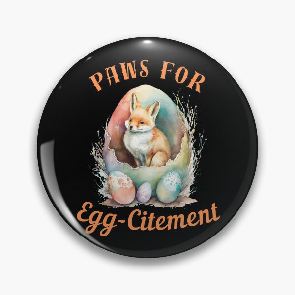 Item preview, Paws For Egg-Citement. fox portrait designed and sold by FoxVibes.