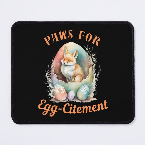 Item preview, Paws For Egg-Citement. fox portrait designed and sold by FoxVibes.