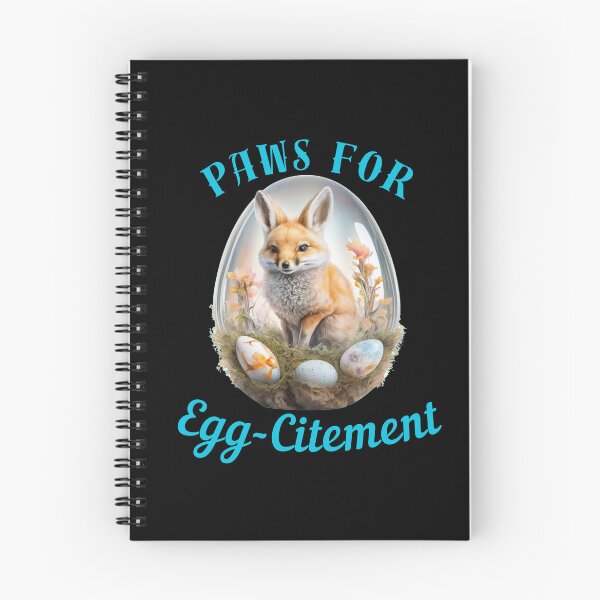 Item preview, Paws For Egg-Citement. vintage fox designed and sold by FoxVibes.