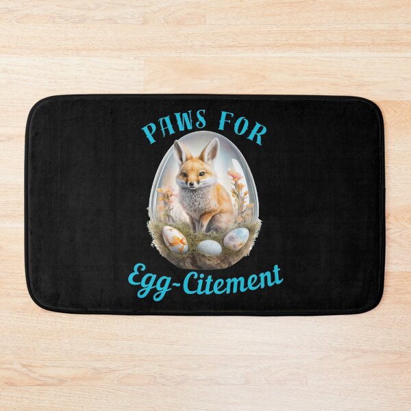 Item preview, Paws For Egg-Citement. vintage fox designed and sold by FoxVibes.