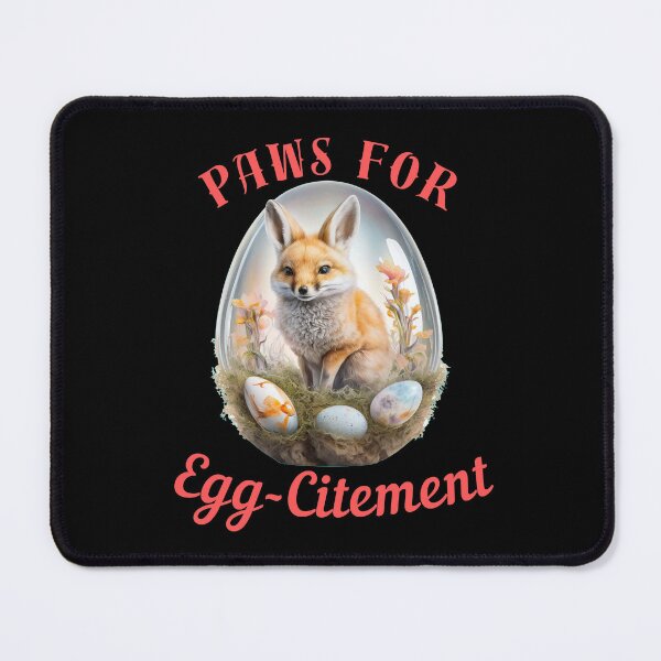 Item preview, Paws For Egg-Citement. retro fox designed and sold by FoxVibes.
