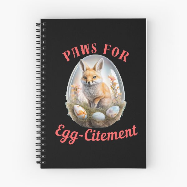 Item preview, Paws For Egg-Citement. retro fox designed and sold by FoxVibes.