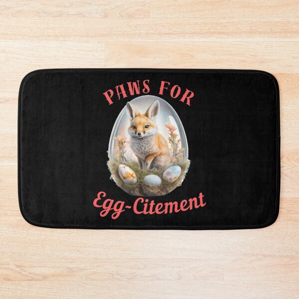 Item preview, Paws For Egg-Citement. retro fox designed and sold by FoxVibes.