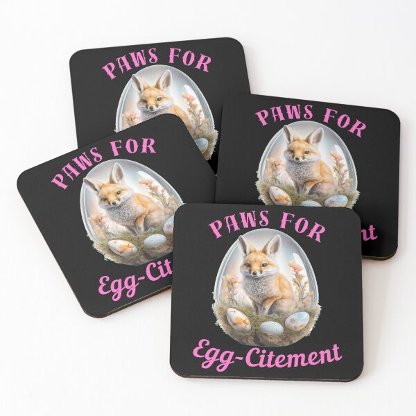 Item preview, Paws For Egg-Citement. fox foxes designed and sold by FoxVibes.