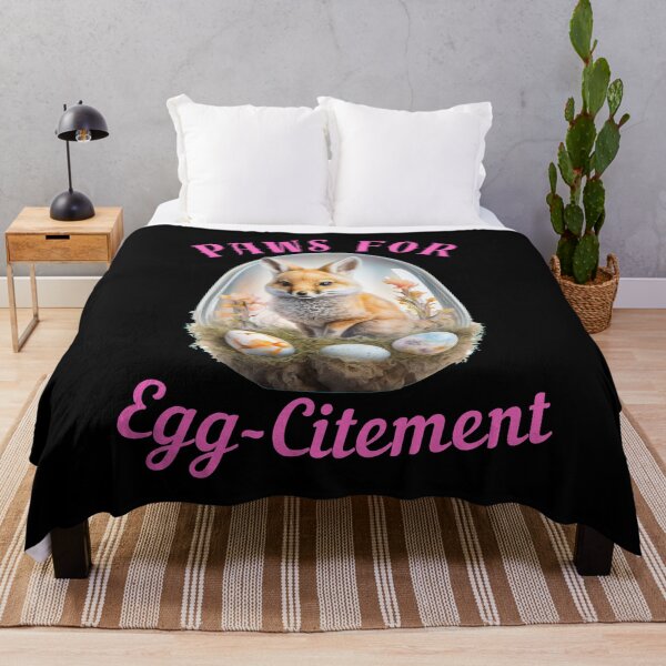 Item preview, Paws For Egg-Citement. fox foxes designed and sold by FoxVibes.