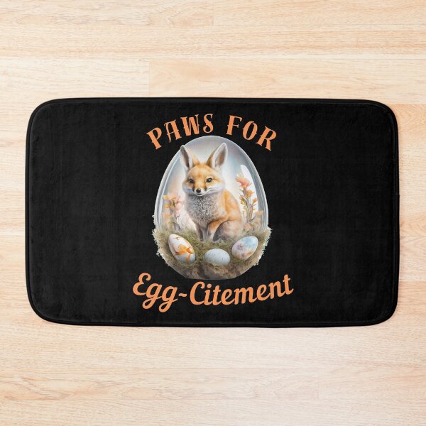 Item preview, Paws For Egg-Citement. fox watercolor designed and sold by FoxVibes.