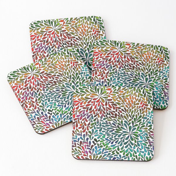 Item preview, Chromatic Burst: Abstract Multicolored Leaves designed and sold by GAP90.